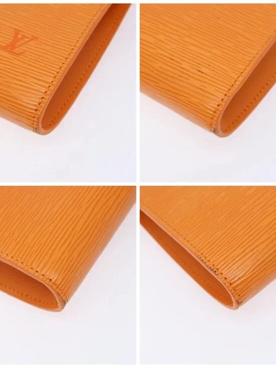 LOUIS VUITTON Epi Pochette Accessoires Pouch Orange Mandarin M5294H Auth 141495A - Picture 16 of 16